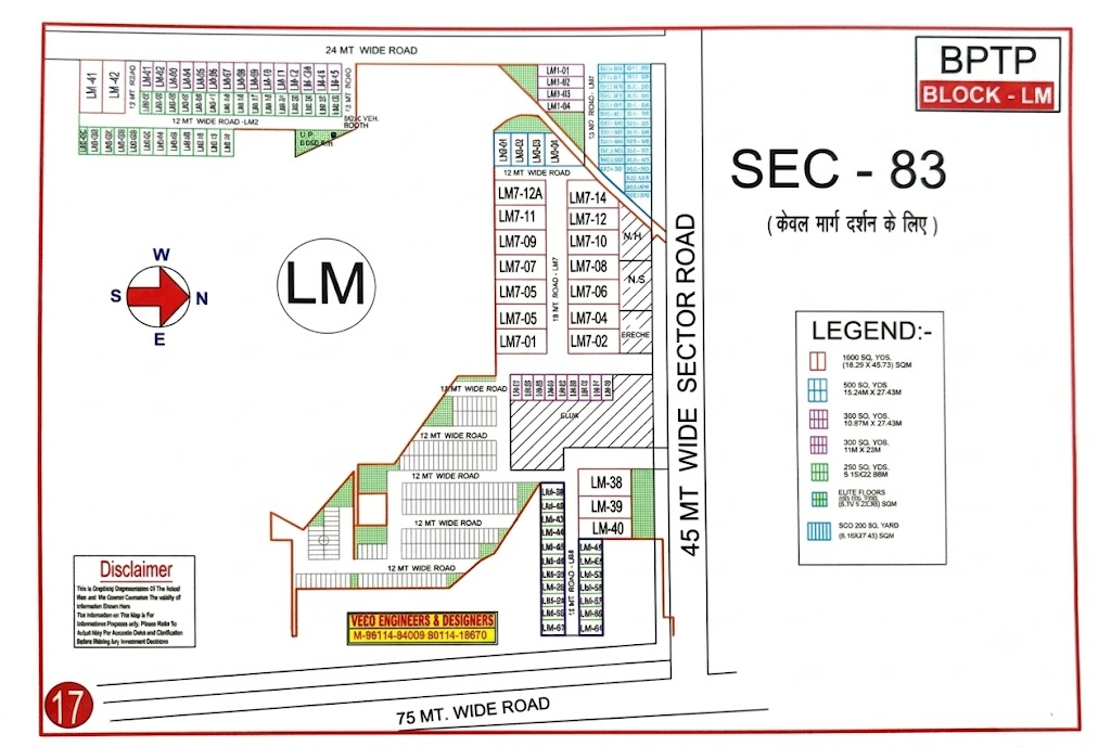 BPTP LM Block Plot Layout Map