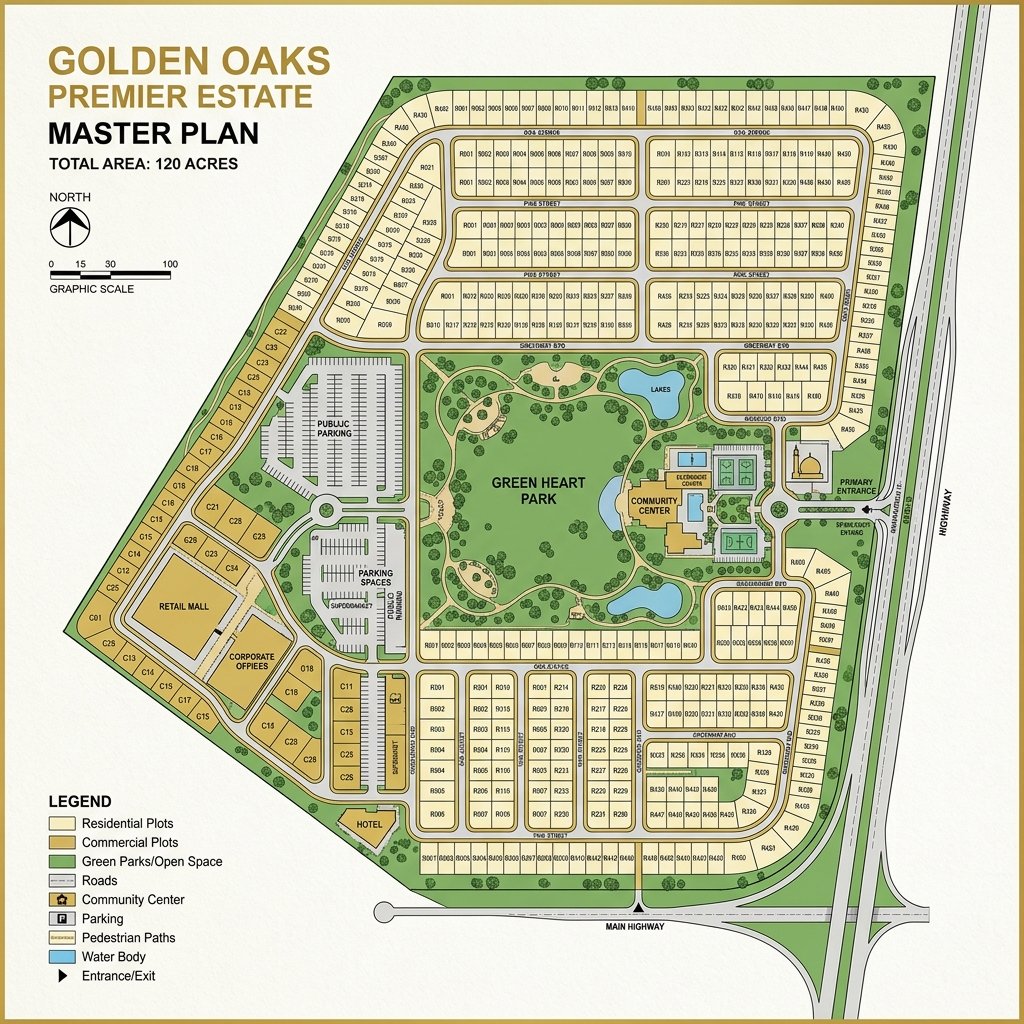 MATRABHUMI vector site layout plan map